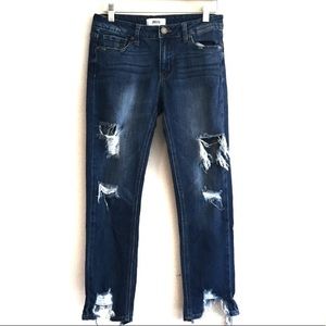 JBD Distressed Cutoff Crop Pant